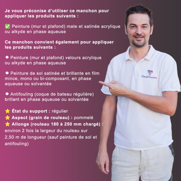 Préconisation pour manchon Aquastar 13 - Rota