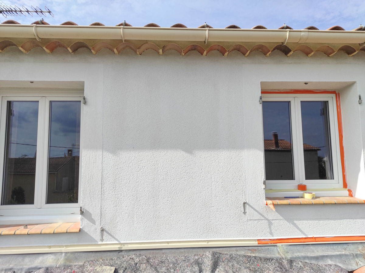 Application d'une impression sur la façade